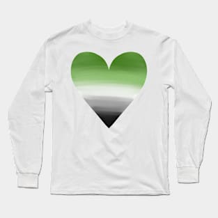 Aromantic Pride Heart Long Sleeve T-Shirt